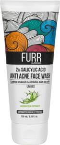 furr 2 salicylic acid  green tea anti acne  face wash 100 ml