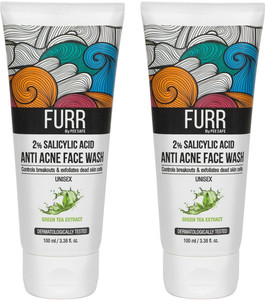 furr 2 salicylic acid  green tea anti acne  face wash
