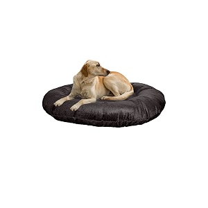 large size dog bed and mat for large size dog and cat black color ultra soft polyester fill for extra comfort machine washable