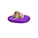 Large Size Dog Bed and mat for Large Size Dog and cat Purple Color Ultra Soft Polyester Fill for Extra Comfort Machine Washable