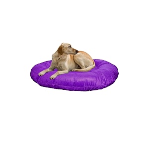 furry land medium size dog bed and mat for medium size dog cat and puppies kitten purple color ultra soft polyester fill for extra comfort machine washable
