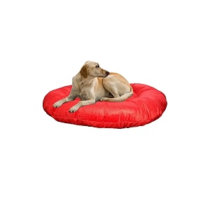 small size dog bed and mat for small size dog cat and puppies kitten red color ultra soft polyester fill for extra comfort machine washable