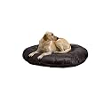 Small Dog Bed Pillow for Small Size Dog Round Shape Black Color for Sofa, car, Floor and Multipurpose use Animal, Puppy, Kitten and Pet Pillow Mat