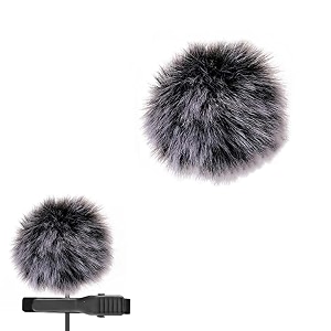 furry mic cover for lapel microphone 10 mm dead cat windscreen