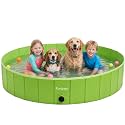 Furrybaby Foldable Dog Pool Non-Slip Hard Bath Tub Indoor Outdoor Pets Kids