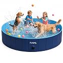 Furrybaby Foldable Dog Pool Non-Slip Hard Bath Tub Indoor Outdoor Pets Kids