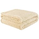 furrybaby Pet Blanket, Soft Warm Sherpa Fleece Bed Blanket for Small Pets