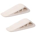 Fursafe&amp;Q Rubber Door Stoppers for Bottom of Door, Door Stop Wedge with Holder, Heavy Duty Doorstops 2 Pack, Wall Protector for Home &amp; Office &amp; School &amp; Commercial Doorstop Keep Open Stack White