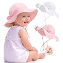 FURTALK Baby Sun Hat Toddler Beach Hats with UPF 50+ Sun Protection Wide Brim Girls Bucket Hat