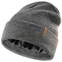 FURTALK Satin Lined Beanie for Women Men Knit Beanie Hat Acrylic Winter Hats Warm Slouchy Skull Cap