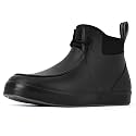Furuian Deck Boots for Men Waterproof Rain Boots Durable Rubber Boots Comfortable Fishing Loafers Slip On Moc Toe Shoes Non Slip Boat Shoes for Fishing, Gardening, Daily, Working, Sailing