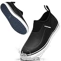Furuian Deck Shoes Men's Short Rain Boots Waterproof Shoes Rubber Deck Boots Lightweight Fishing Rain Shoes Non-slip Fishing Boots for Gardening Outdoor Mud Walking