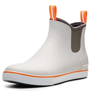 Furuian Mens Deck Boots Waterproof Ankle Rain