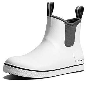 Furuian Mens Deck Boots Waterproof Ankle Rain