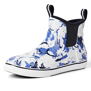 Furuian Mens Deck Boots Waterproof Ankle Rain