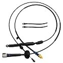 FUSCH Automatic Transmission Gear Shifter Cable Gearshift Linkage Control Cable Compatible with Chevy Silverado/GMC Sierra 1500 2500 3500/Classic 1999-2007Replace#: 12477640 905-144