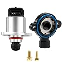 FUSCH Idle Air Control Valve and Throttle Position Sensor Compatible with 1999-2002 Chevy Suburban Silverado Avalanche Tahoe Camaro GMC Sierra Yukon XL Escalade Firebird GTO Replace# 17113598 217-1806