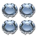 FUSCH Polished Aluminum Center Caps Fits Chevy LTZ Replaces 9596007 9595152
