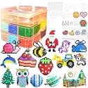 Fuse Beads Kit for Kids - 11000 Fuse Beads, 20 Colors 5mm Beads Craft Kits with Storage Box, Pegboards and Accessories, Arts and Crafts Set for Girls & Boys, DIY Creative Birthday Christmas Gifts