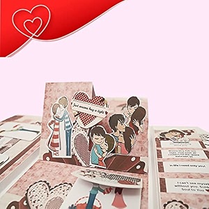 beautiful love theme 3d album greeting card for love valentine gift best gift for couple unique gifts boyfriend gift for love best gift for girlfriend girlfriend birthday gifts