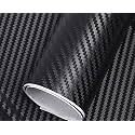 Vinyl Car Wrap Sheet Decal Sticker (Black)-12X90