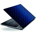 Vinyl Laptop Skin : 3D Carbon Design Blue - 12 x 15 Inches Free Size