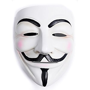 futaba v for vendetta halloween horror mask - white