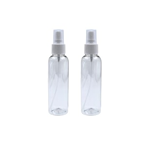 120ml spray bottle for hand sanitizerhand wash refillable empty bottle for home officecar and cleaning set of 2 transparent