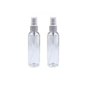 120Ml Spray Bottle for Hand Sanitizer/Hand Wash Refillable Empty Bottle for Home, Office,Car and Cleaning Set of 2 (Transparent)