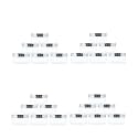 50g Acrylic Transparent Jars with Royal Silver Lid, Refillable Containers for Personal Care, Beauty Products, Medicine Storage, Household Use &amp; Multi-Purpose - Pack of 24
