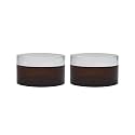 Acrylic Amber Jar with Royal Silver Lid for Personal Care, Medicine Keeping, Household use, Beauty Products &amp; Multi Purpose 50 gm - Pack of 2
