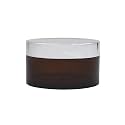 Acrylic Amber Jar with Royal Silver Lid for Personal Care, Medicine Keeping, Household use, Beauty Products &amp; Multi Purpose 50 gm - Pack of 5