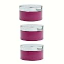 Acrylic Pink Jar with Royal Silver Lid for Personal Care, Medicine Keeping, Household use, Beauty Products &amp; Multi Purpose 50 gm - Pack of 3
