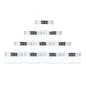 Acrylic Transparent Jar with Royal Silver Lid for Personal Care, Medicine Keeping, Household use, Beauty Products &amp; Multi Purpose 50 gm - Pack of 10