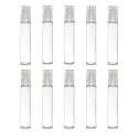 Pet (Plastic) Transparent Roll On Bottle - food grade material for Refillable Deodarant, Essential Oils, Lip Balm, Eye Roller, Attar (Leak Proof Pack of 10) 10ML