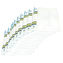 FUTURE X 10 Pcs Transparent A4 Size Presentation Folder Case, Super Line Report Full Size, Line Design, Plastic Container for Papers, Document Closer