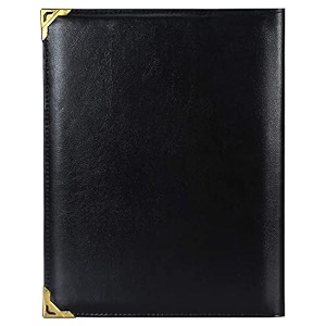 future x leather menu folder for hotel amp restaurant  check presenter business file folder document holder amp portfolio organizer with 6 leafs a4 size set of 1