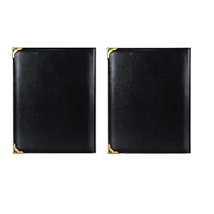 future x set of 2 menu folder for hotel and restaurant check presenter for hotel and restaurant business file folder document holder portfolioorganizerplanner leather folder with 6 leaf39s size a4