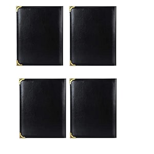 future x set of 4 menu folder for hotel and restaurant check presenter for hotel and restaurant business file folder document holder portfolioorganizerplanner leather folder with 6 leaf39s size a4