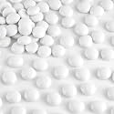 FUTUREPLUSX 1LB White Glass Beads, Flat Marbles for Vase Fillers