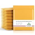 Fuxury Kraft Bubble Mailers 8.5x12 Inch Self Seal Padded Envelopes 25 Pack