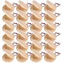 Fuyamp 24 Pcs Castanets Wooden Musical Instrument Finger Castanets