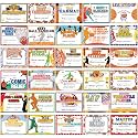 Fuyoooo 60 Pcs Sports Award Certificates for Kids Team Players, Basketball