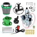 FVRITO VM22 26mm Carburetor Carb Throttle Cable Kit for Predator 212cc 196cc Coleman CT200U CT200U-EX BT200X Mini Bike KT196 Go Kart Baja Warrior GX160 GX200 6.5Hp Clone Engine Performance Parts Green