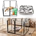 FXW AuraSpace Pro Acrylic &amp; Metal Dog Playpen with Lick Mat, 40"H, 8 Panels