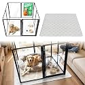 FXW AuraSpace Pro Acrylic Dog Playpen with Washable Pee Pad, 40" H