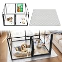 FXW AuraSpace Pro Acrylic Dog Playpen with Washable Pee Pad, 32" H
