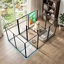 FXW AuraSpace Pro Clear Acrylic Indoor Dog Playpen, 40" H, 12 Panels