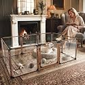 FXW AuraSpace Pro Clear Acrylic Indoor Dog Playpen, 24" H, 10 Panels