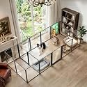 FXW AuraSpace Pro Clear Acrylic Indoor Dog Playpen, 32" H, 16 Panels